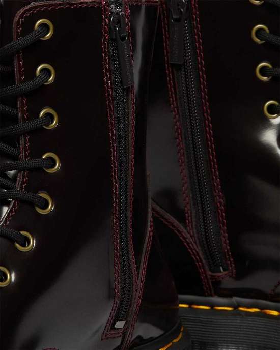 Botas Con Plataforma Dr. Martens Jadon Arcadia Hombre Vino MX-19587